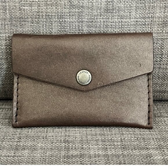 Portland Leather mini envelope wallet in METEOR - Picture 2 of 4